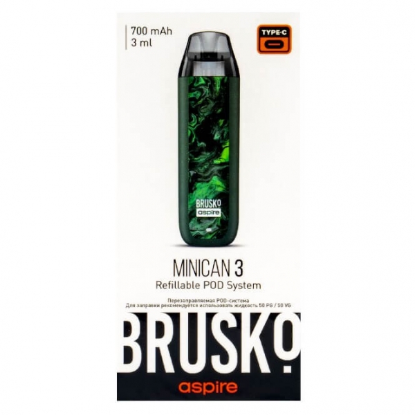 Купить Brusko Minican 3 700 mAh (Темно-зеленый Флюид)
